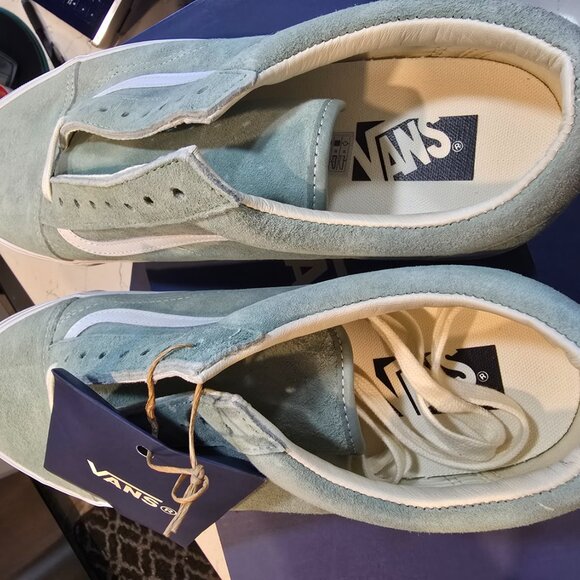 New Vans Premium Old Skool 36 LX PIG SUEDE Sneakers Low-Top ICEBERG MENS SZ 12 - Picture 7 of 9